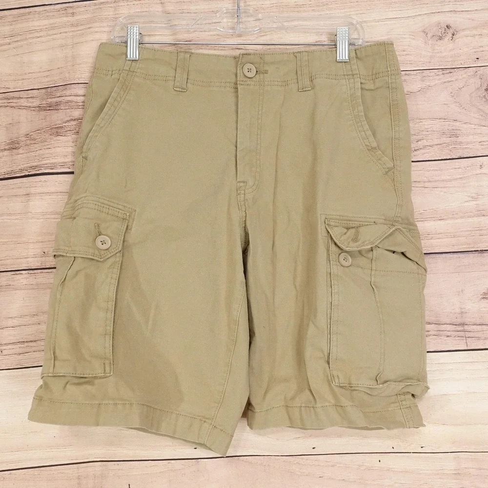 Sonoma Goods For Life Shorts Mens 32 Beige Cargo Stretch Everyday 10 Inseam